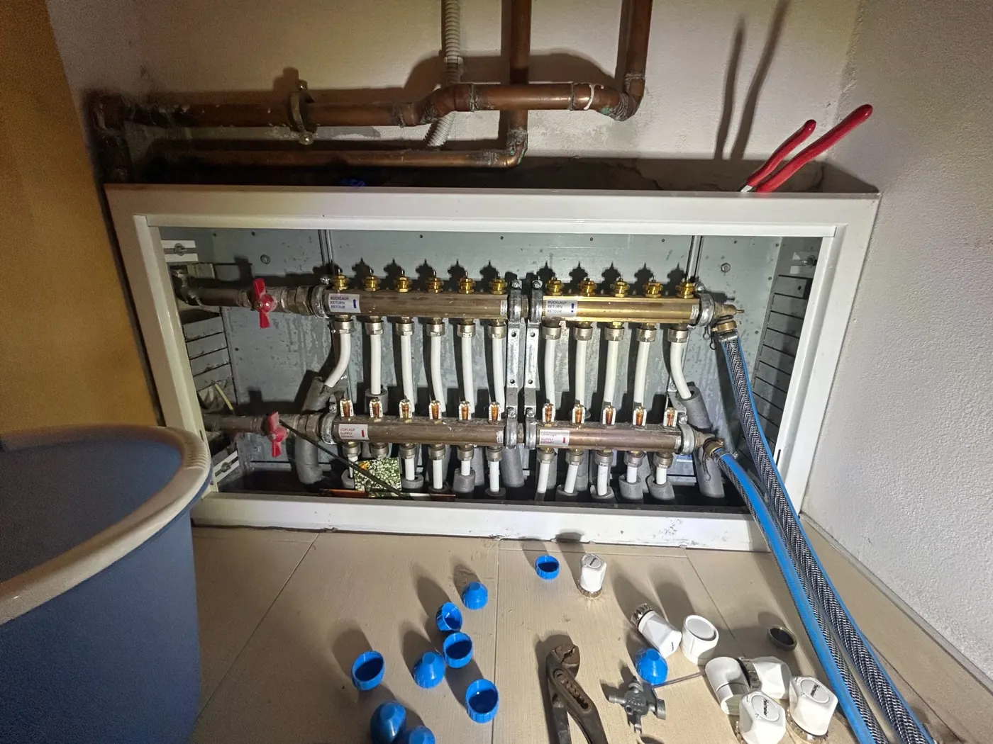 Servis rozdělovače podlahového topení KALTOP
